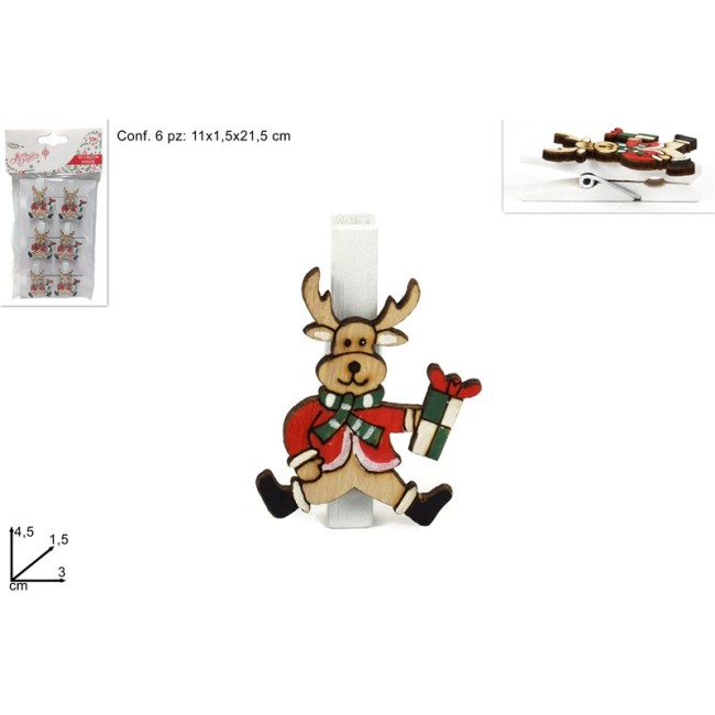 Confezione da 6 Mollette Chiudipacco...