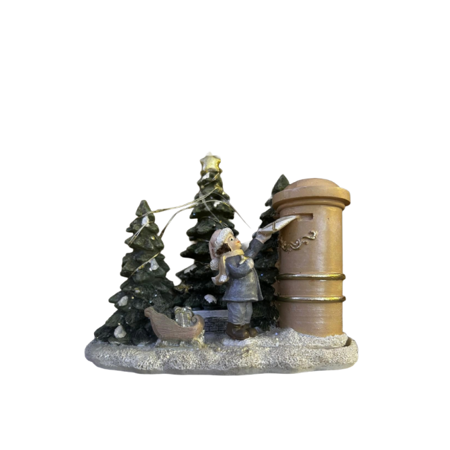 Scenario Bimbo con Abeti c/Luci...