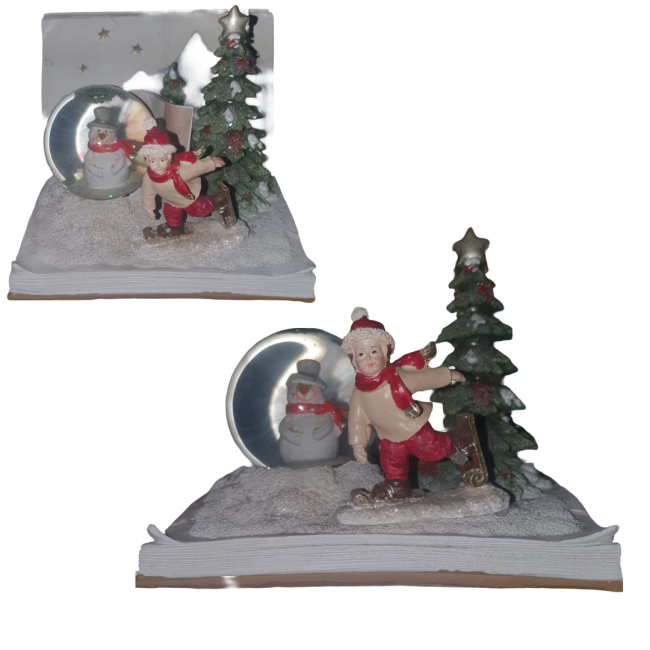 Scenario Natalizio Libro e Ampolla...