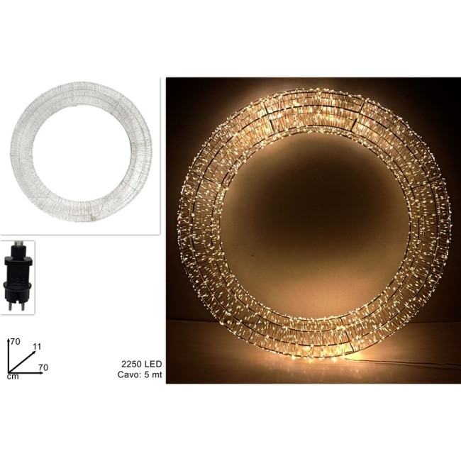 Cerchio Luminoso D70 cm 2250Led...