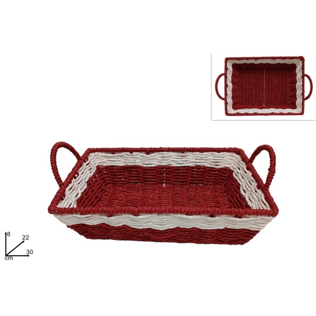 Cesta Natalizia Rettangolare 30x22 cm...