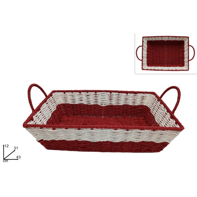 Cesta Natalizia Rettangolare 43x31cm...