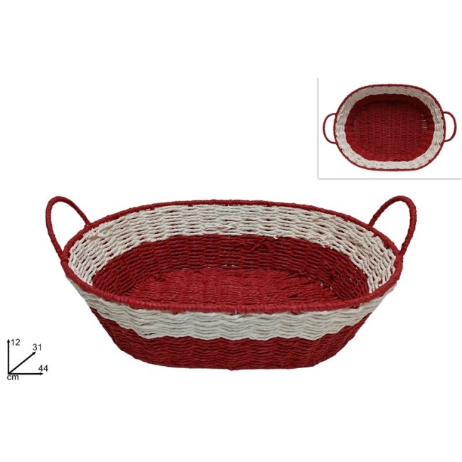 Cesta Ovale in Rattan Sintetico –...