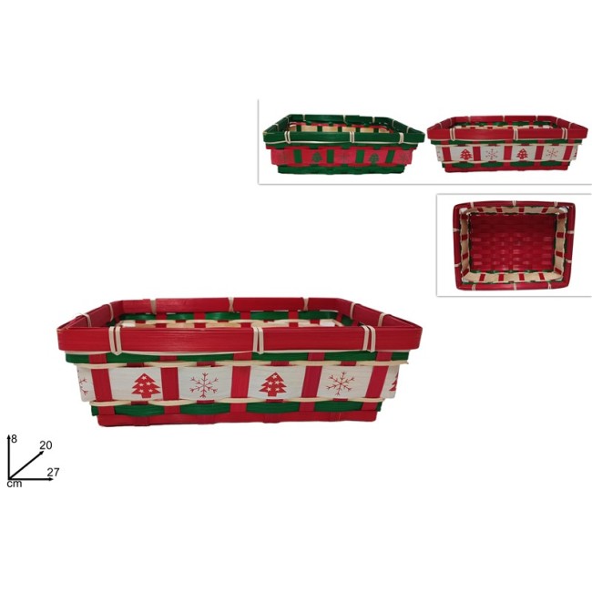 Cesta Rettangolare Natalizia in...