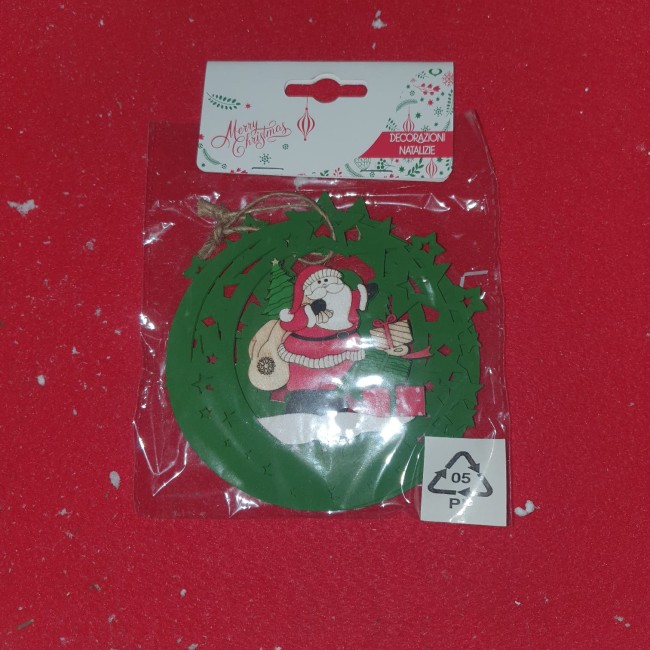 Appendino Natalizio in Legno Babbo...