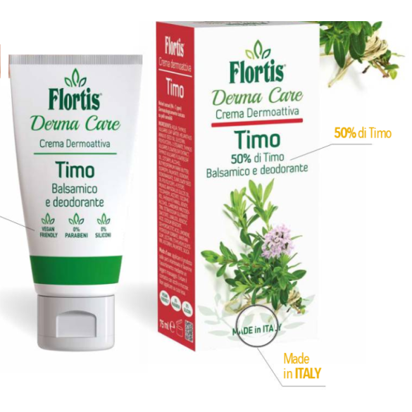 Derma Care Crema Dermoattiva Timo 75 ml Flortis
