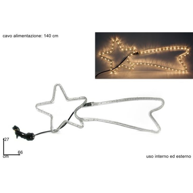 Stella Cometa a Led Bianco Caldo da Esterno DUESSE CHRISTMAS