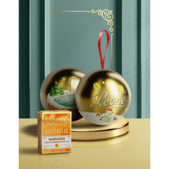 Pallina di Natale con Caramelle Leone...