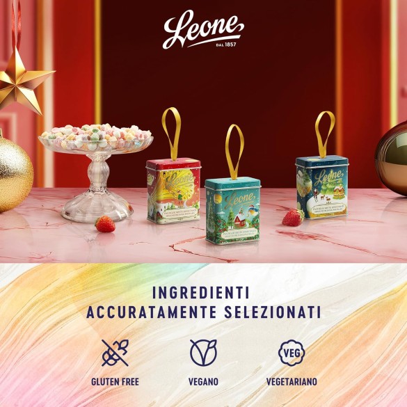 Latta da Appendere con Pastiglie Leone 30 gr Assortita