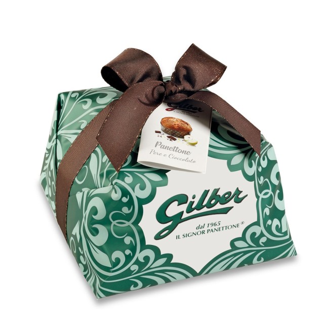 Panettone Pere e Cioccolato 1kg Gilber