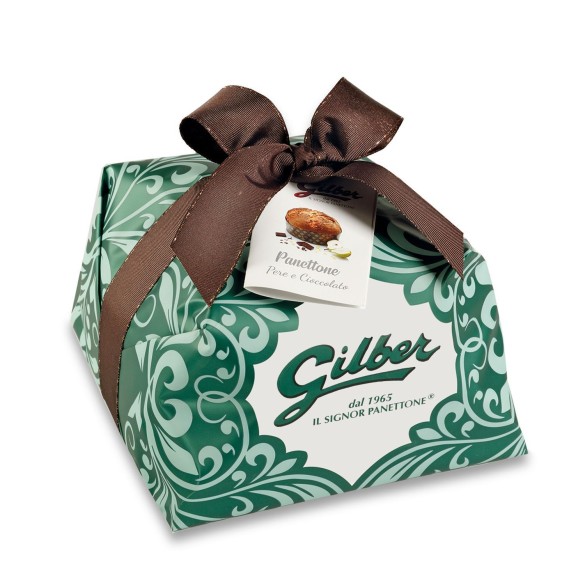 Panettone Pere e Cioccolato 1kg Gilber