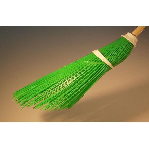 Scopa a Fili Verde 58 cm s/Manico