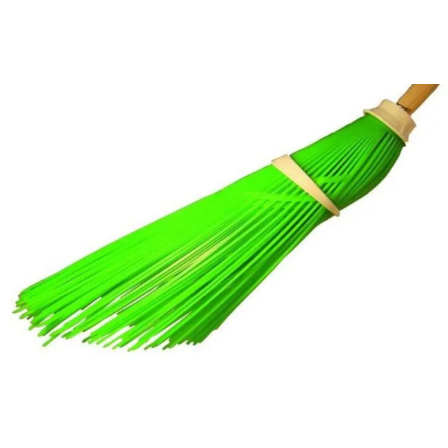 Scopa a Fili Verde 58 cm s/Manico