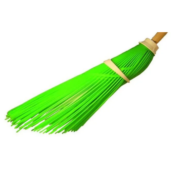 Scopa a Fili Verde 58 cm s/Manico