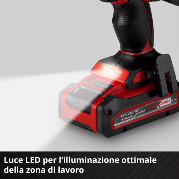 Trapano a Percussione a Batteria TP-CD 18/70 Li-i BL+70 (2+3Ah) Einhell