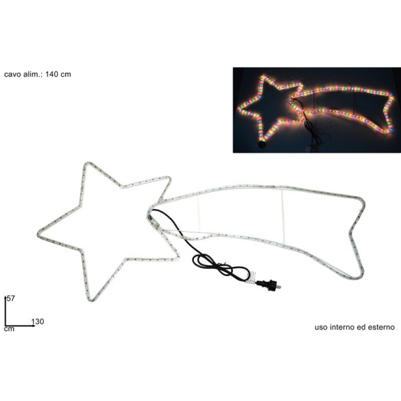 Stella Cometa a Led Multicolor da Esterno DUESSE CHRISTMAS
