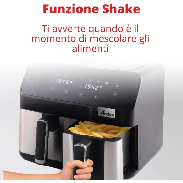 Friggitrice ad Aria Eldorada Dual Zone ARFRYA03D ARDES