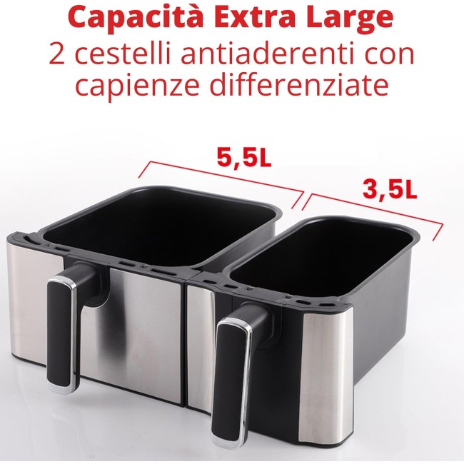 Friggitrice ad Aria Eldorada Dual...