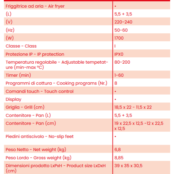 Friggitrice ad Aria Eldorada Dual Zone ARFRYA03D ARDES