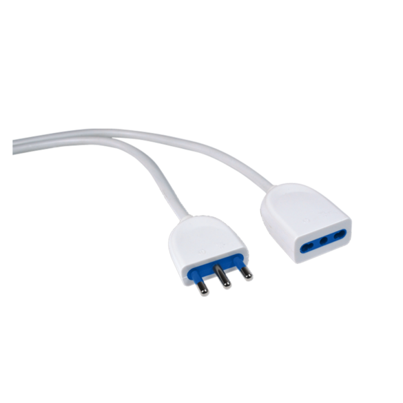 Prolunga Spina 16A Pr Bivalente 10/16A 3m Novaline