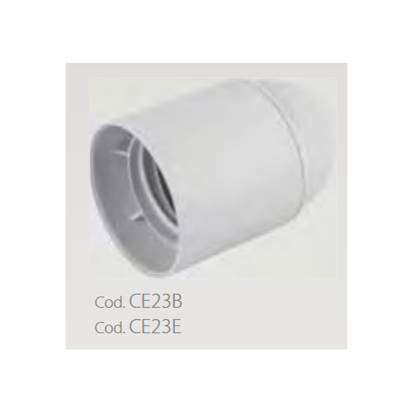 Portalampada E27 Bianco Novaline