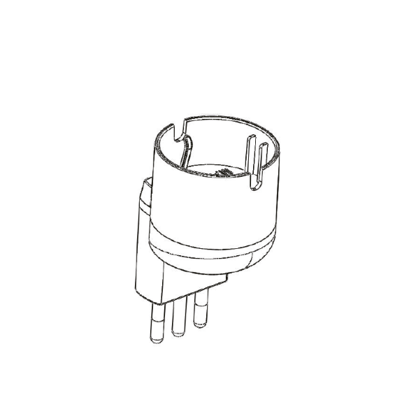 Adattatore Salvaspazio Schuko Spina 10A +T Novaline