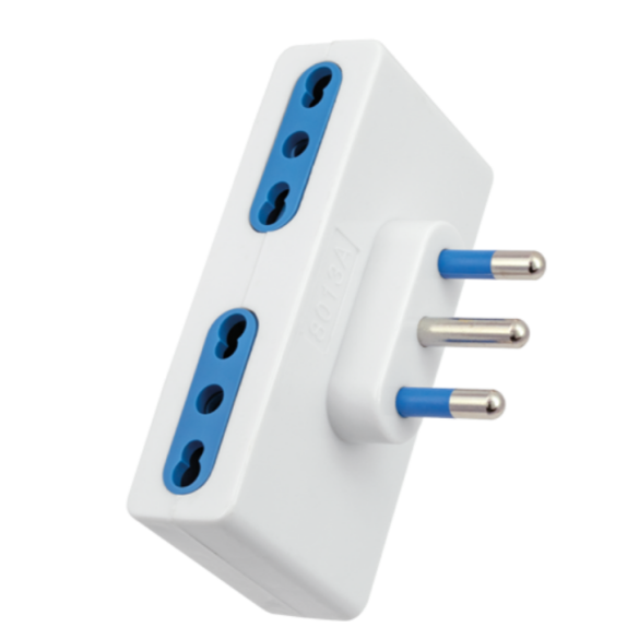 Adattatore 4 Biprese 10/16A Spina 16A +T Novaline