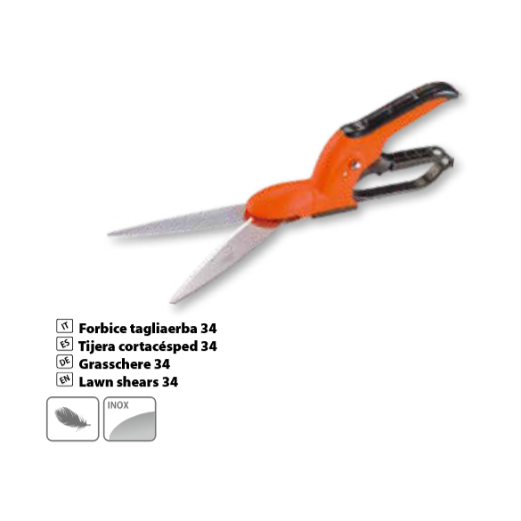 Forbice Tagliaerba Fissa per Giardinaggio 34 cm STOCKER