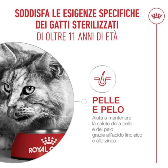 Crocchette Gatto Sterilised 11+ 400gr Royal Canin