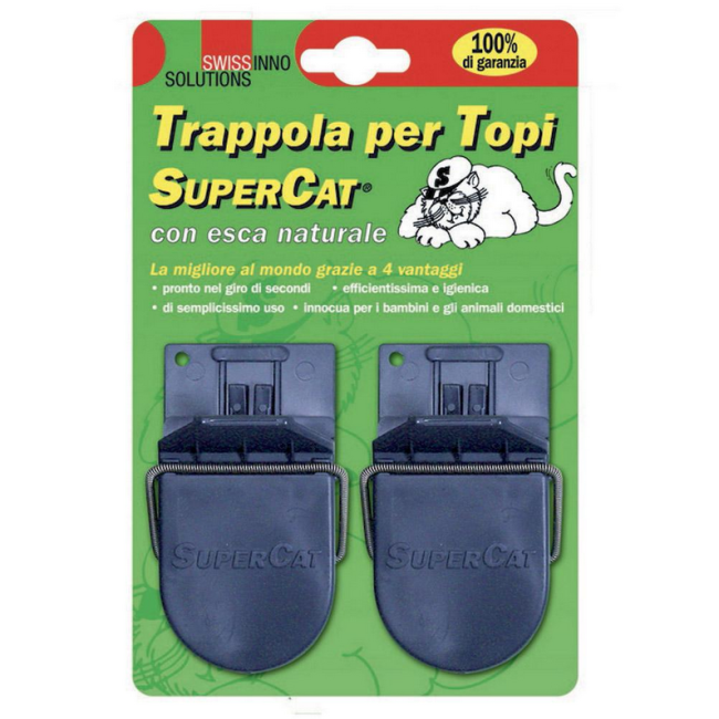 Trappola Piccola per Topi 2pz SUPERCAT
