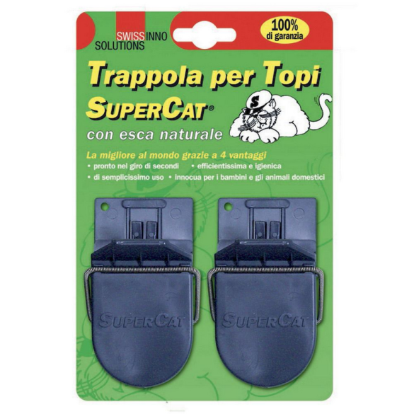 Trappola Piccola per Topi 2pz SUPERCAT