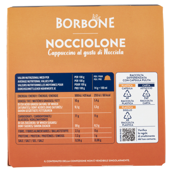 Capsula Nocciolone Dolce Gusto conf. 16 pz CAFFE' BORBONE