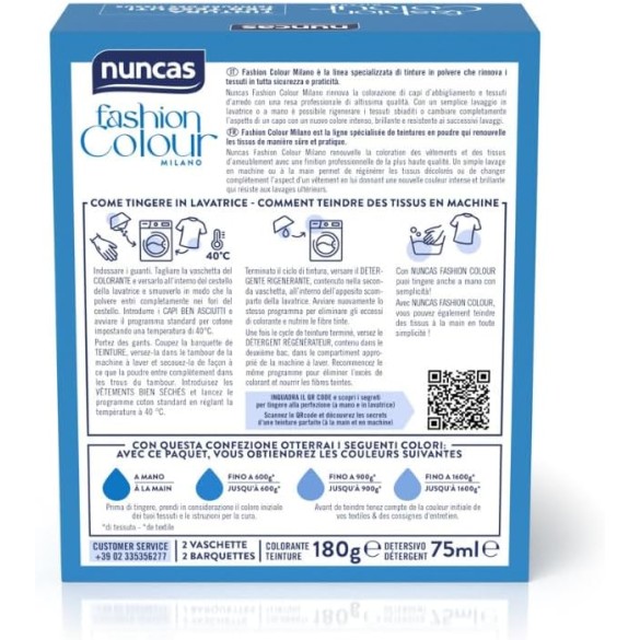 Tinta Cotone Azzurro Fashion Milano Nuncas