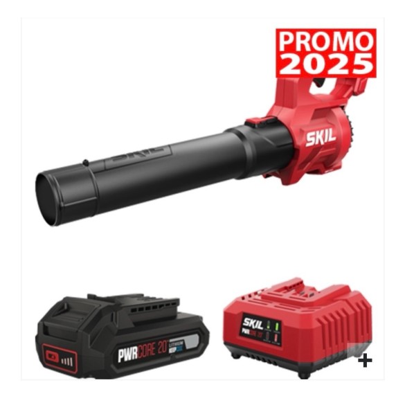 Kit Soffiatore SKIL 0331 CA + con batteria 2.0 Ah e caricabatterie standard