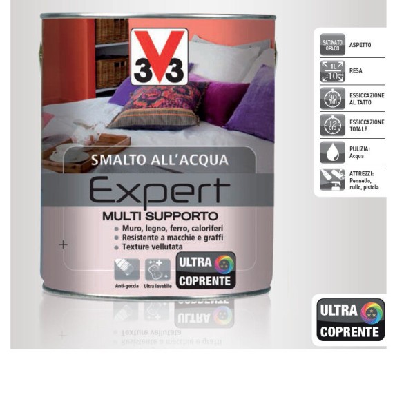 V33 Smalto All'acqua Expert Blu Cobalto 500ml