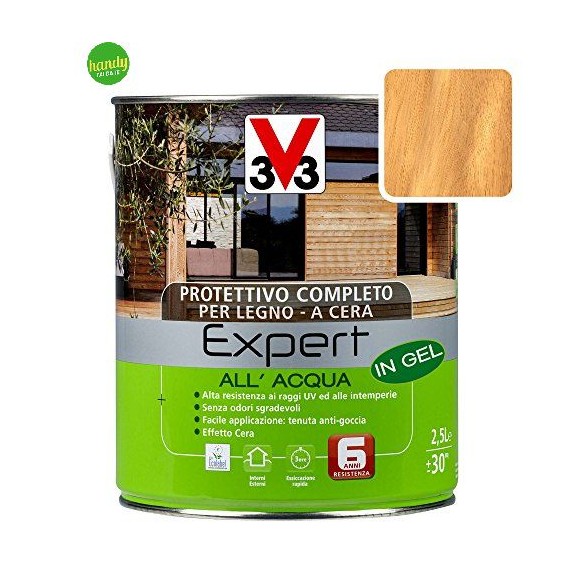 V33 Smalto Impregnante Noce Chiaro 750 ml