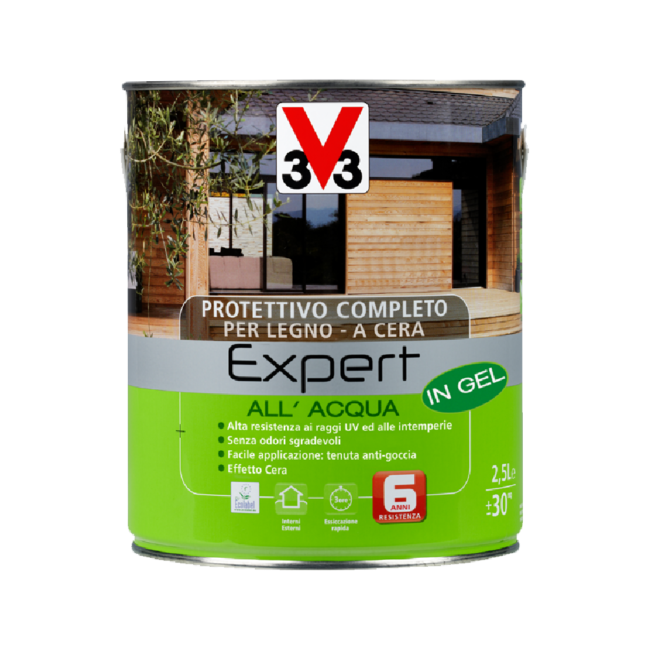 V33 Smalto Impregnante Castagno 750 ml