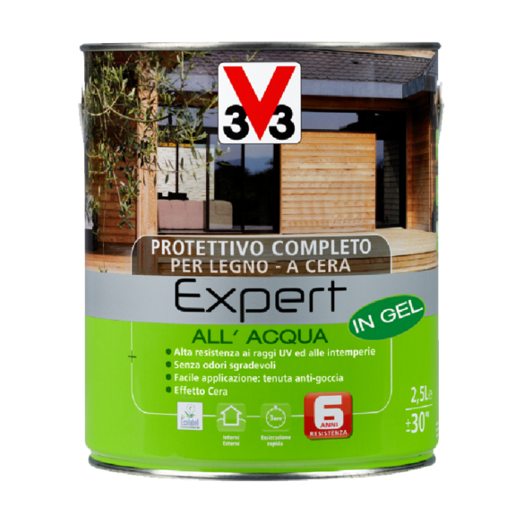 V33 Smalto Impregnante Castagno 750 ml