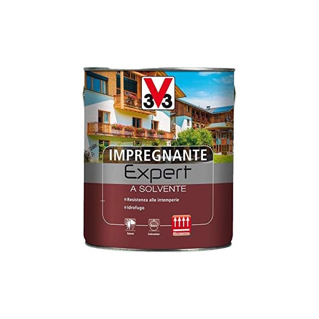 V33 Smalto Impregnante Noce Medio 750 ml