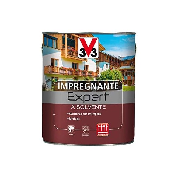 V33 Smalto Impregnante Noce Medio 750 ml