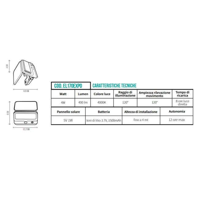 Lampada Solare Lumina Ready CFG