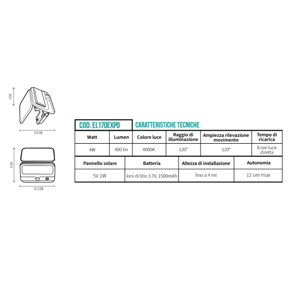 Lampada Solare Lumina Ready CFG