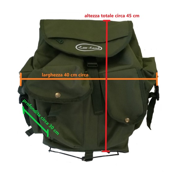 Zaino Funghi con Fondo in Rete MB INTERNATIONAL