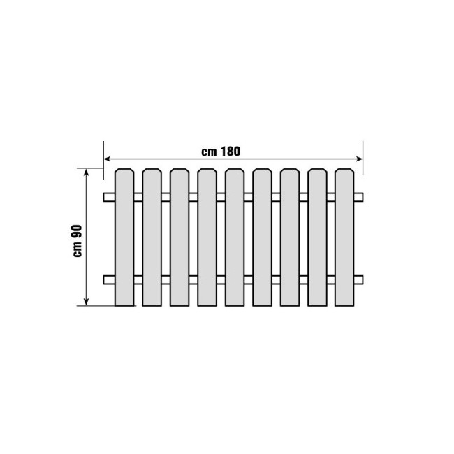 Staccionata Maremma h90x180 cm Verdelook