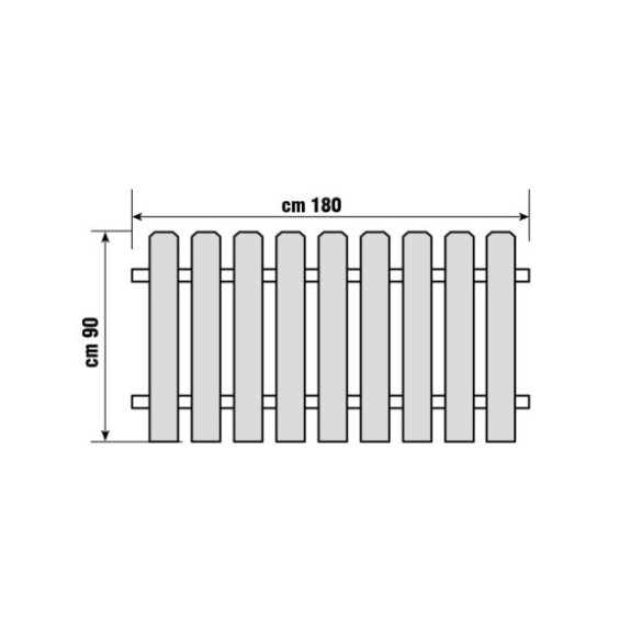 Staccionata Maremma h90x180 cm Verdelook