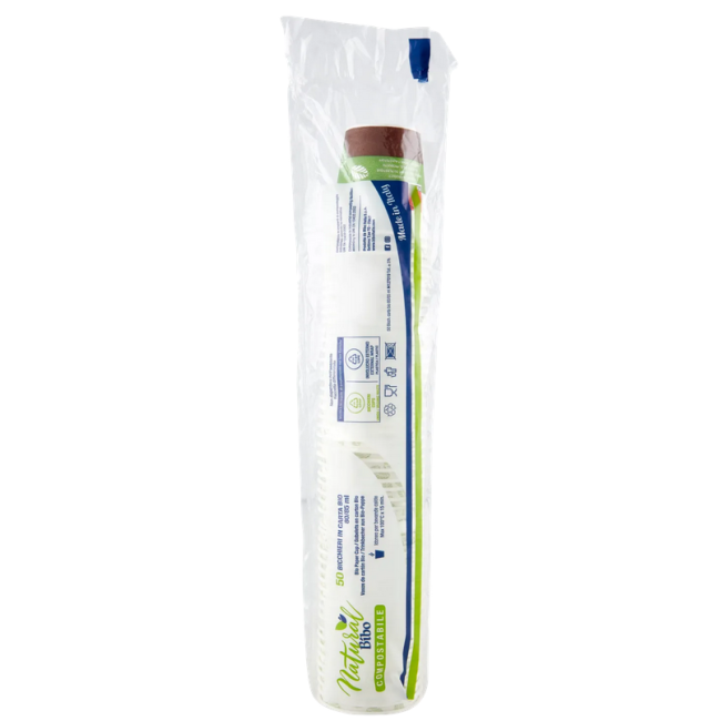 Bicchiere in Carta Bio 80cc 50 pz BIBO