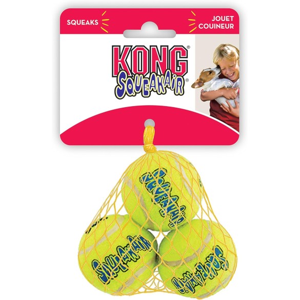 KONG Squeakair Pallina Da Tennis Per Cani Taglia S Confezione 3PZ