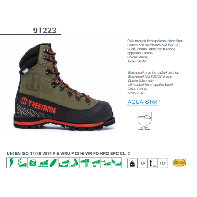 Scarpone Antitaglio 91223 Misure...