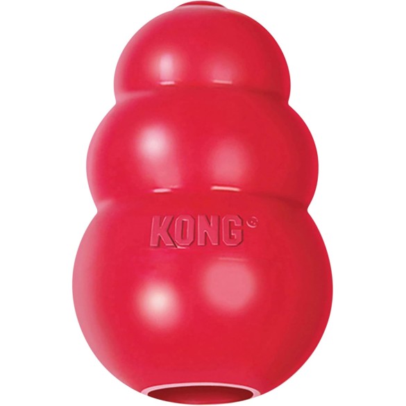 KONG Classic Giocattolo Per Cani Con Foro, Taglia L, 227 Gr, 10 Cm