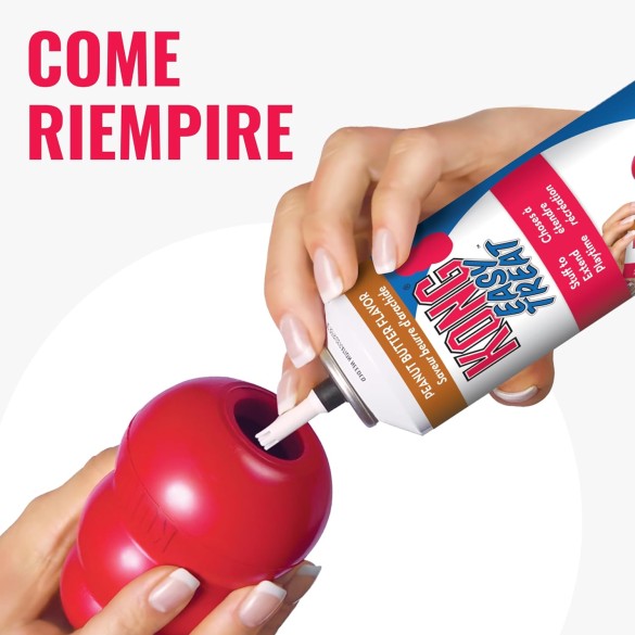 KONG Classic Giocattolo Per Cani Con Foro, Taglia S, 114 Gr, 7,5 Cm